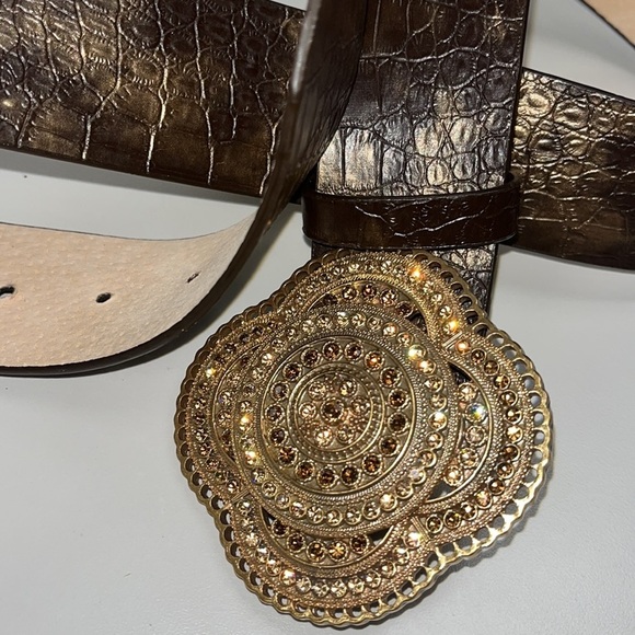 Chico’s leather bling women’s belt size medium main image 10